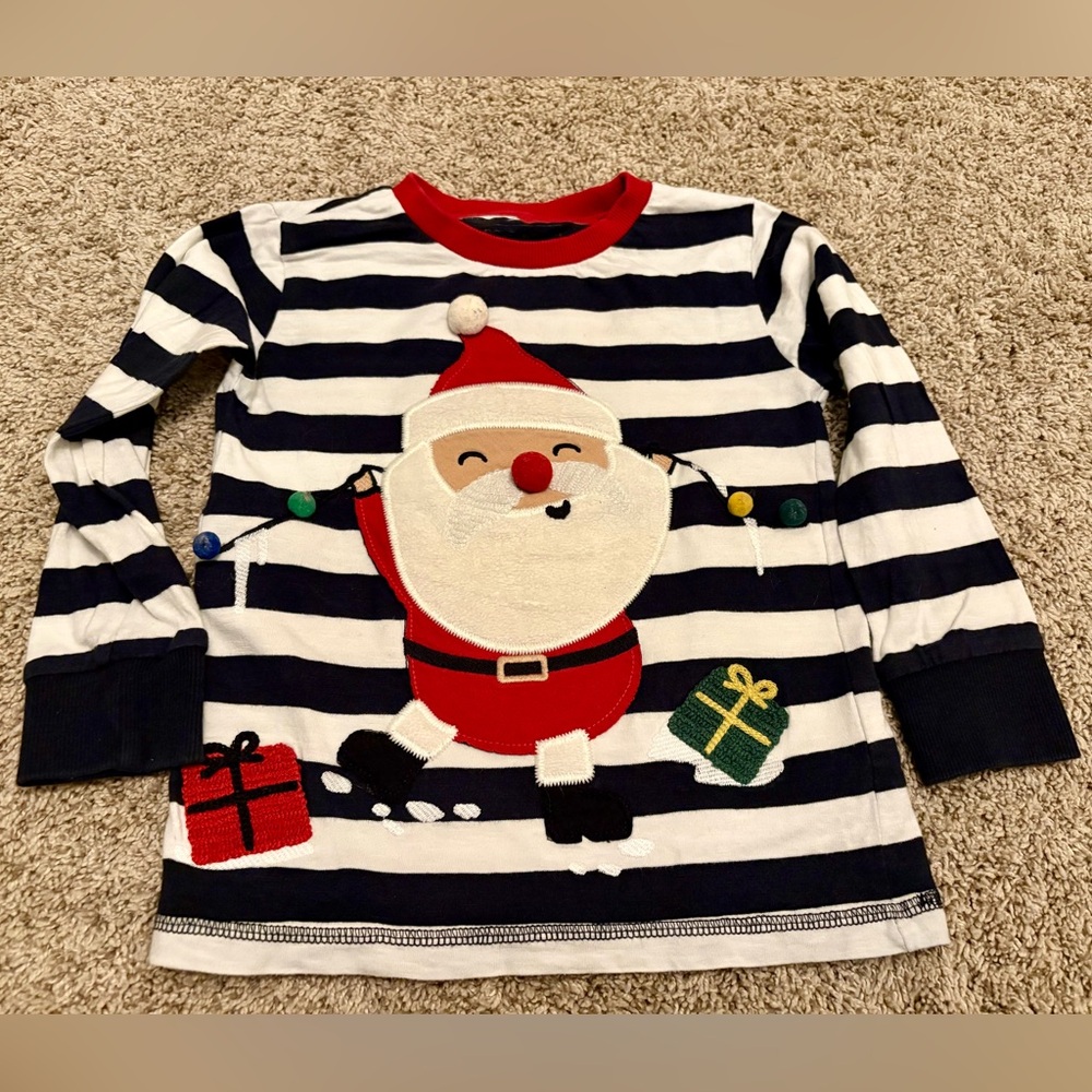 Next Santa themed shirt, kids 2/3